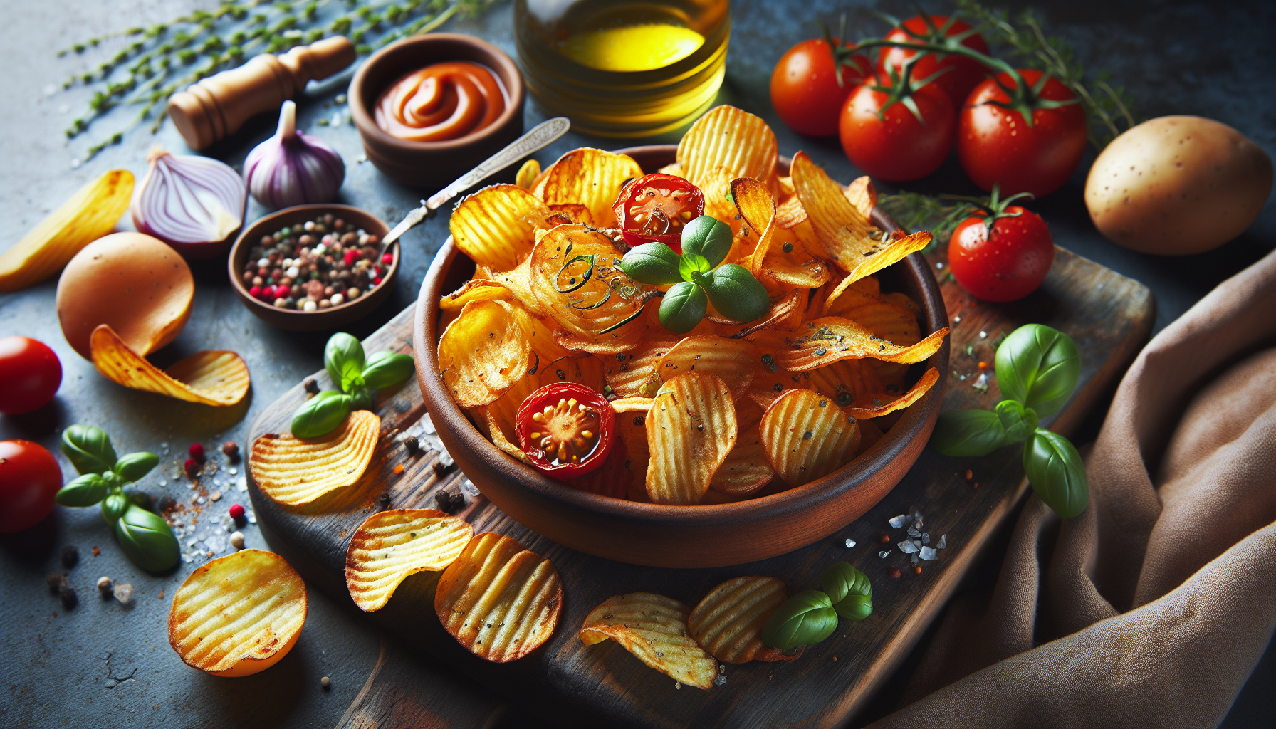 chips di patate al forno